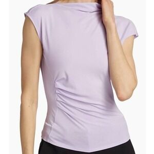 Derel Lam 10 Crosby Asymmetrical Draped Top Women's XXXL Lavender NWT Shirt